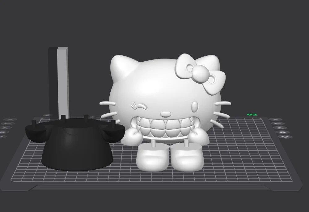 Hello Kitty Grillz STL — digital STL file